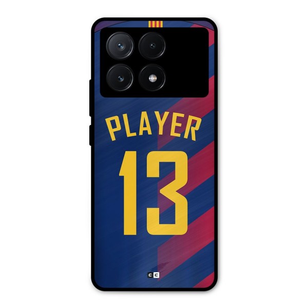 Player Thirteen Metal Back Case for Poco X6 Pro