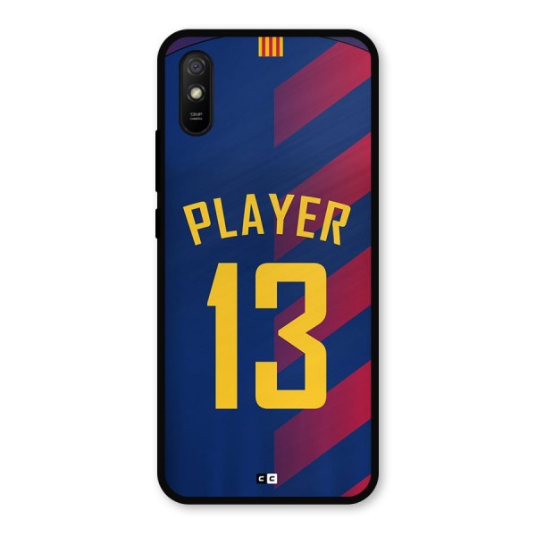 Player Thirteen Metal Back Case for Redmi 9a