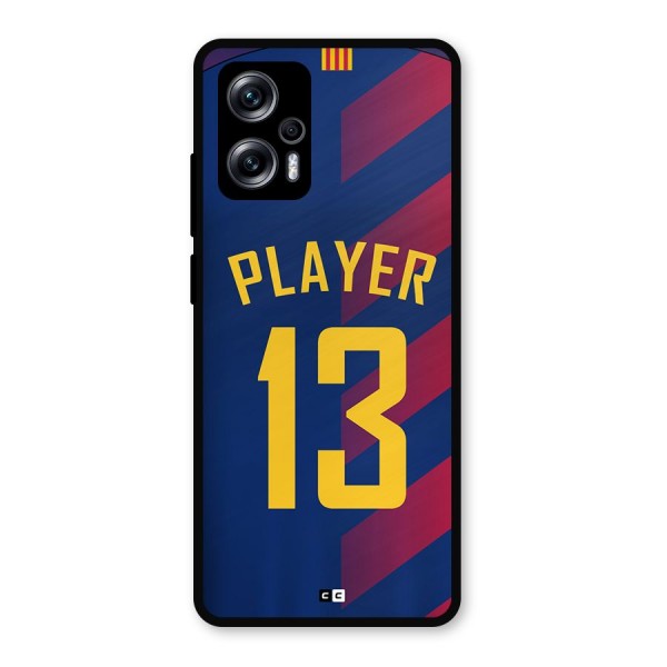 Player Thirteen Metal Back Case for Redmi K50i