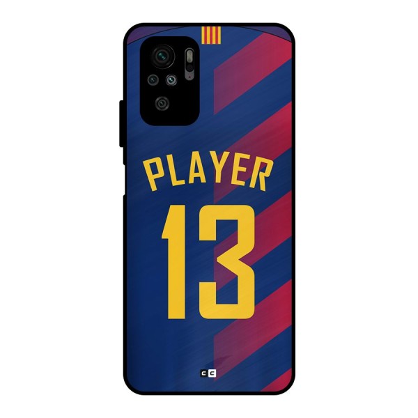 Player Thirteen Metal Back Case for Redmi Note 10