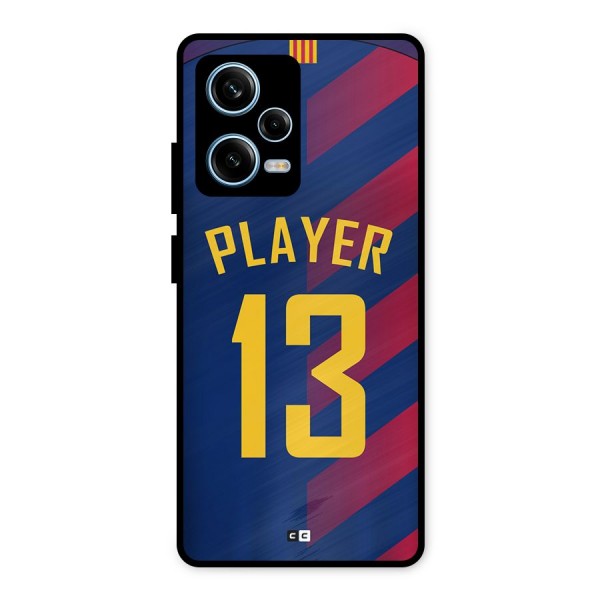 Player Thirteen Metal Back Case for Redmi Note 12 Pro