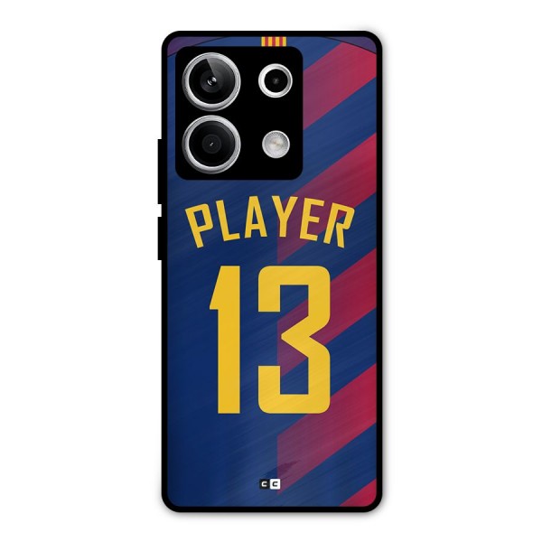 Player Thirteen Metal Back Case for Redmi Note 13 5G