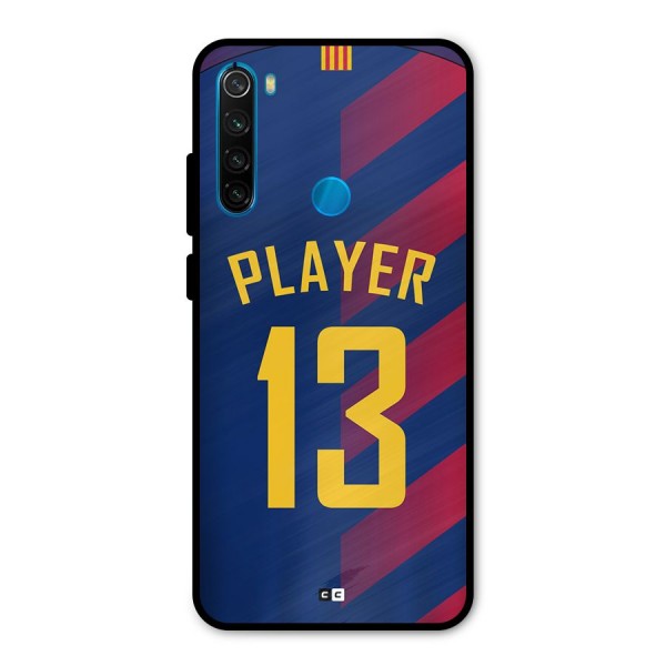 Player Thirteen Metal Back Case for Redmi Note 8