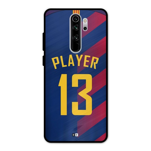 Player Thirteen Metal Back Case for Redmi Note 8 Pro