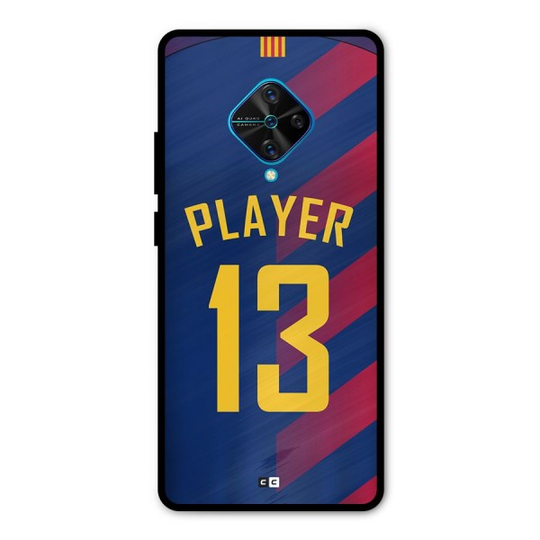 Player Thirteen Metal Back Case for Vivo S1 Pro