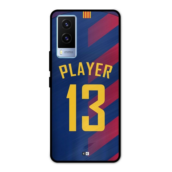 Player Thirteen Metal Back Case for Vivo V21e 5G