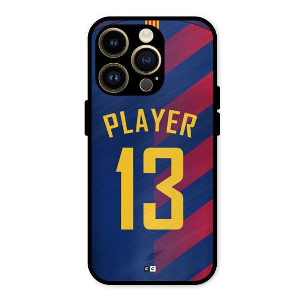 Player Thirteen Metal Back Case for iPhone 14 Pro