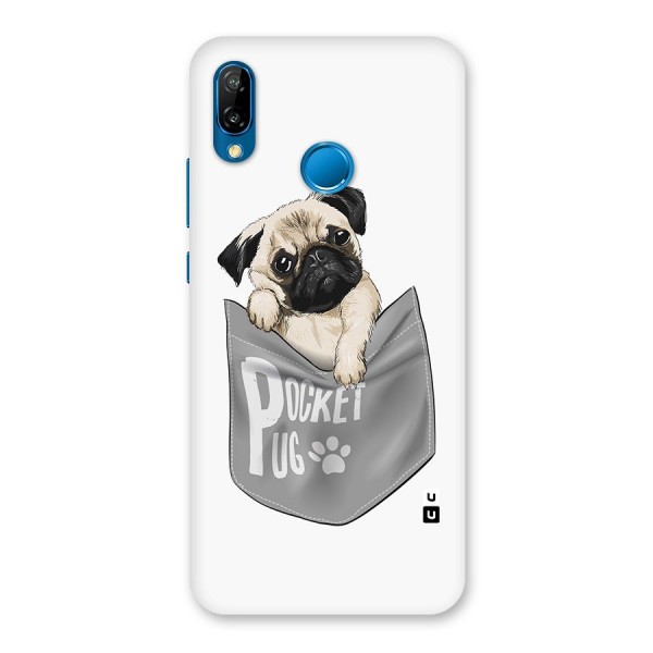 Pocket Pug Back Case for Huawei P20 Lite