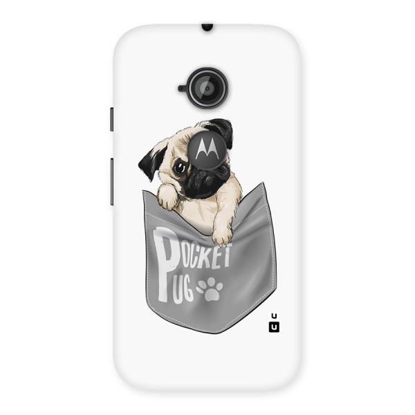 Pocket Pug Back Case for Moto E 2nd Gen