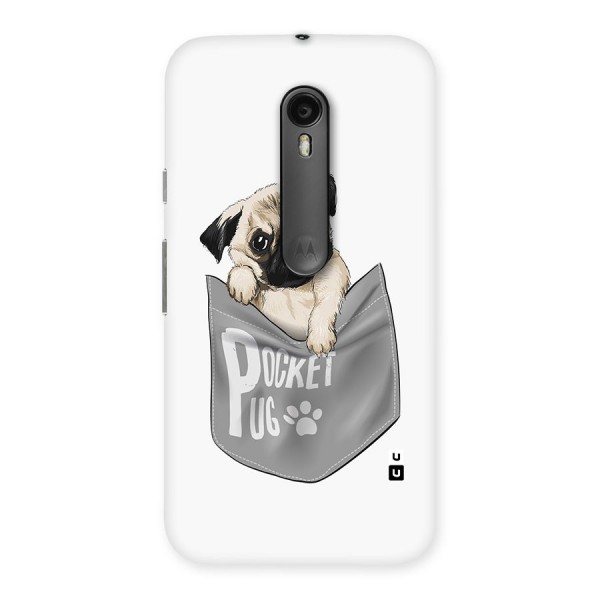 Pocket Pug Back Case for Moto G3