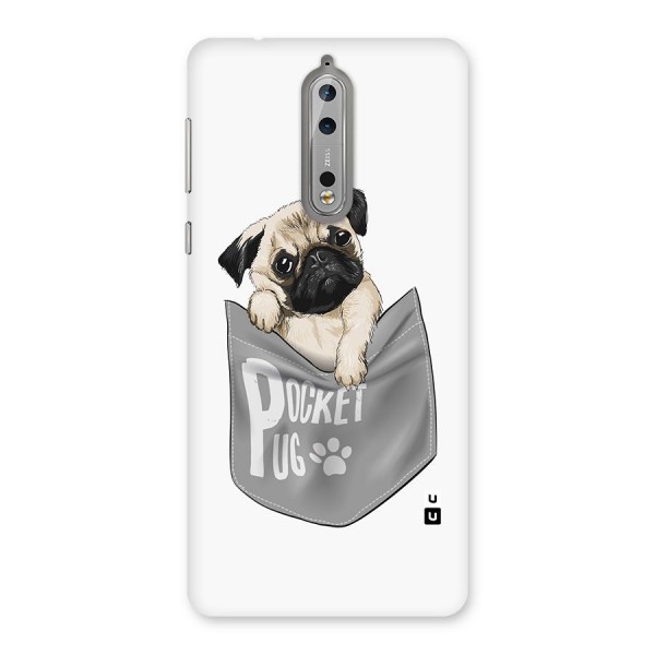 Pocket Pug Back Case for Nokia 8