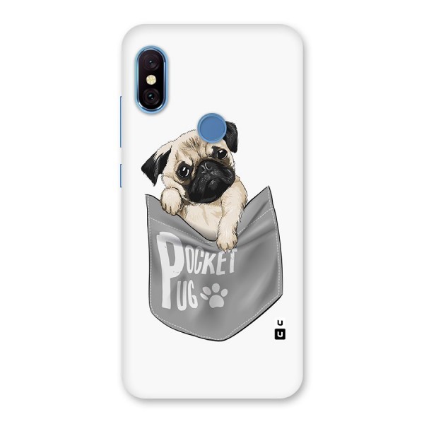 Pocket Pug Back Case for Redmi Note 6 Pro