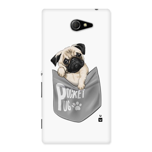 Pocket Pug Back Case for Sony Xperia M2