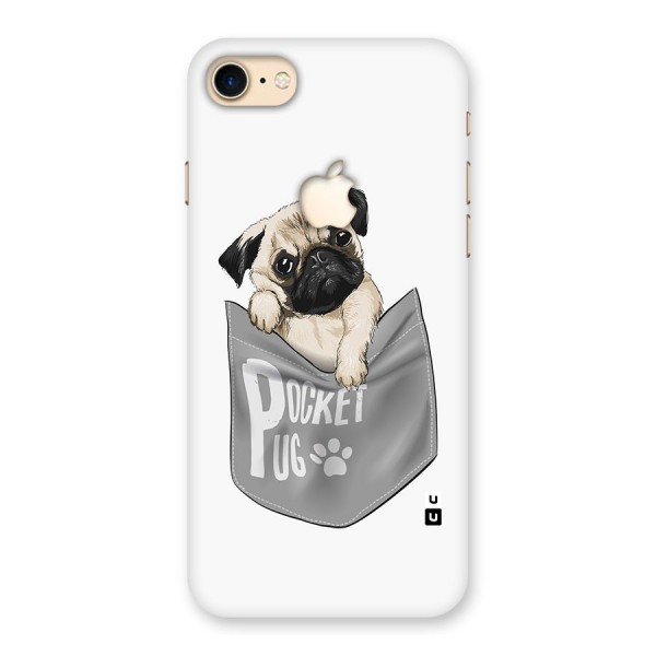 Pocket Pug Back Case for iPhone 7 Apple Cut