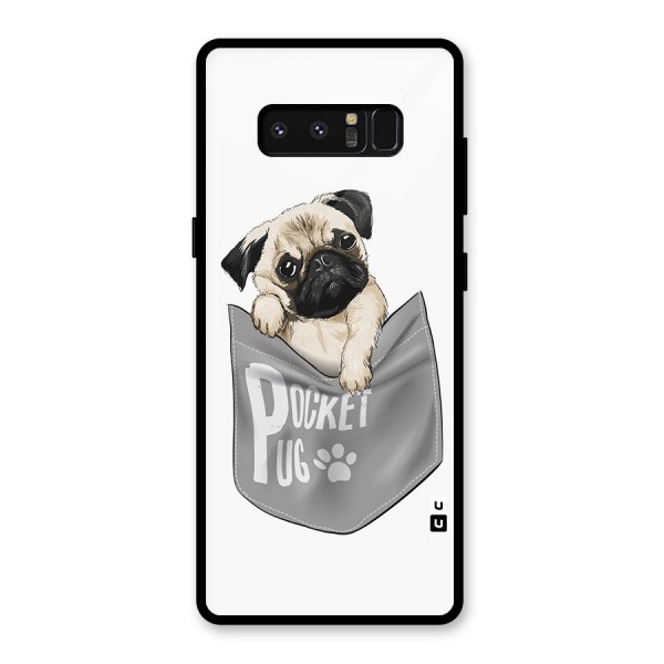 Pocket Pug Glass Back Case for Galaxy Note 8