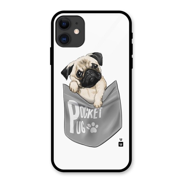 Pocket Pug Glass Back Case for iPhone 11