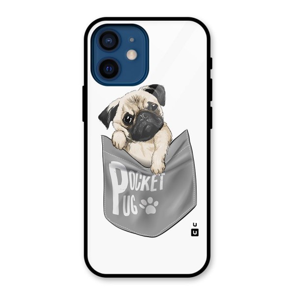 Pocket Pug Glass Back Case for iPhone 12 Mini