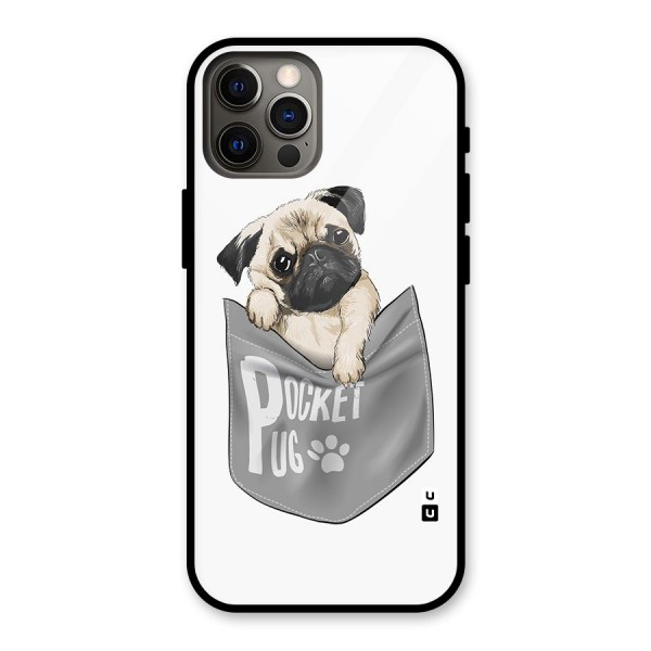 Pocket Pug Glass Back Case for iPhone 12 Pro