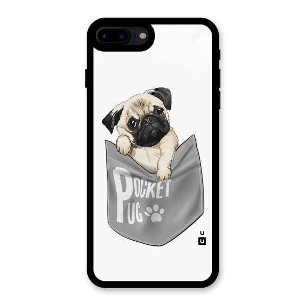 Pocket Pug Glass Back Case for iPhone 7 Plus