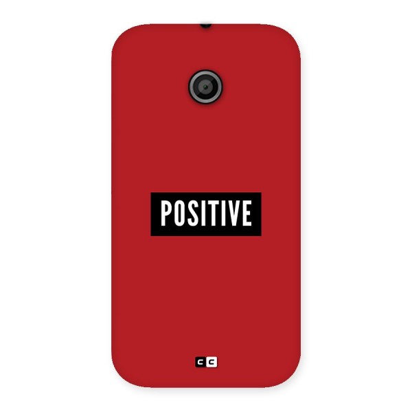 Positive Minimal Back Case for Moto E