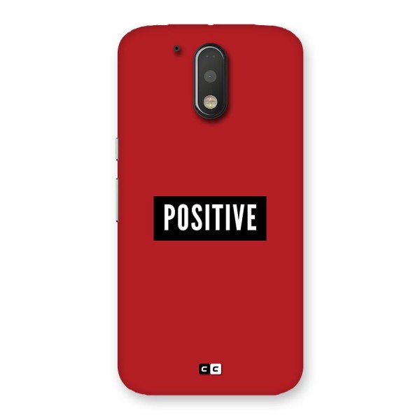 Positive Minimal Back Case for Moto G4