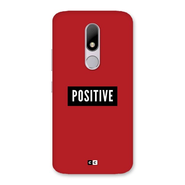 Positive Minimal Back Case for Moto M