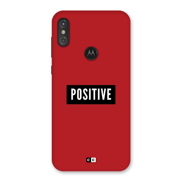 Positive Minimal Back Case for Motorola One Power