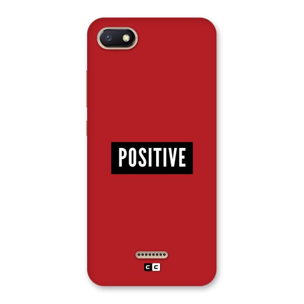 Positive Minimal Back Case for Redmi 6A