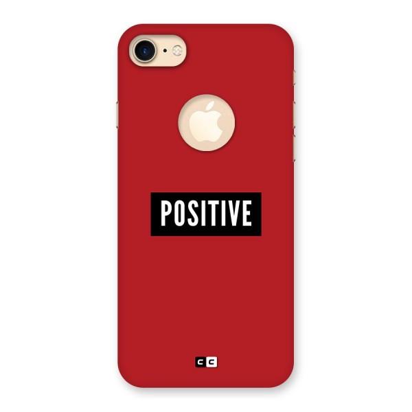 Positive Minimal Back Case for iPhone 8 Logo Cut