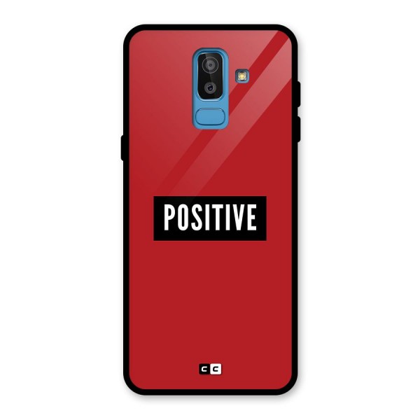 Positive Minimal Glass Back Case for Galaxy J8