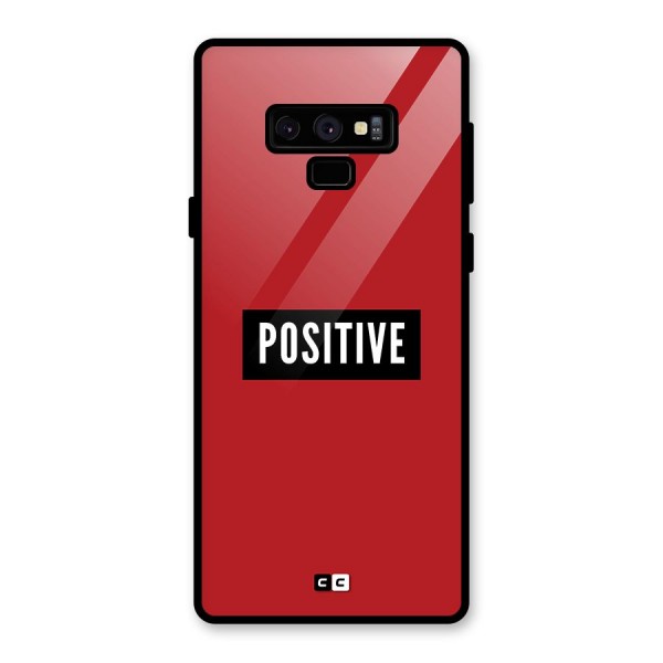 Positive Minimal Glass Back Case for Galaxy Note 9