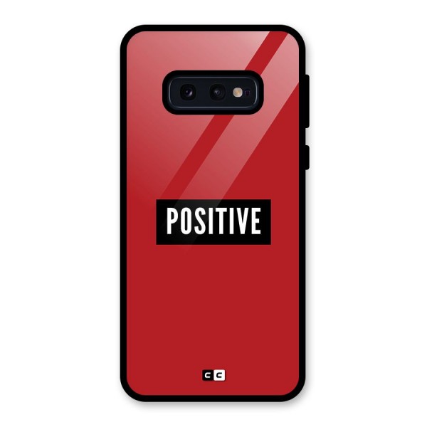 Positive Minimal Glass Back Case for Galaxy S10e