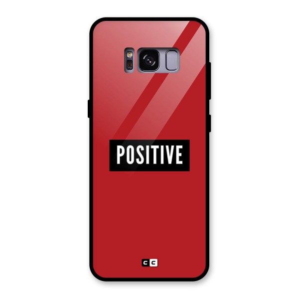 Positive Minimal Glass Back Case for Galaxy S8