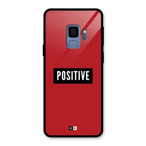 Positive Minimal Glass Back Case for Galaxy S9