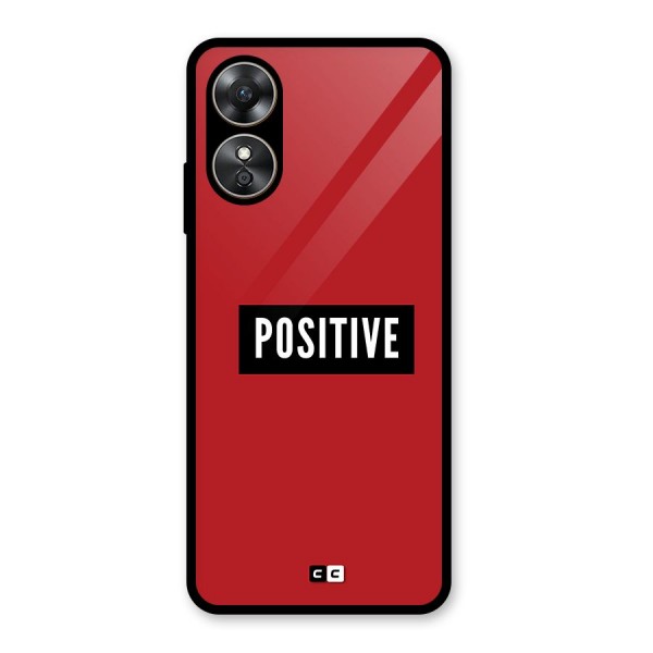 Positive Minimal Glass Back Case for Oppo A17