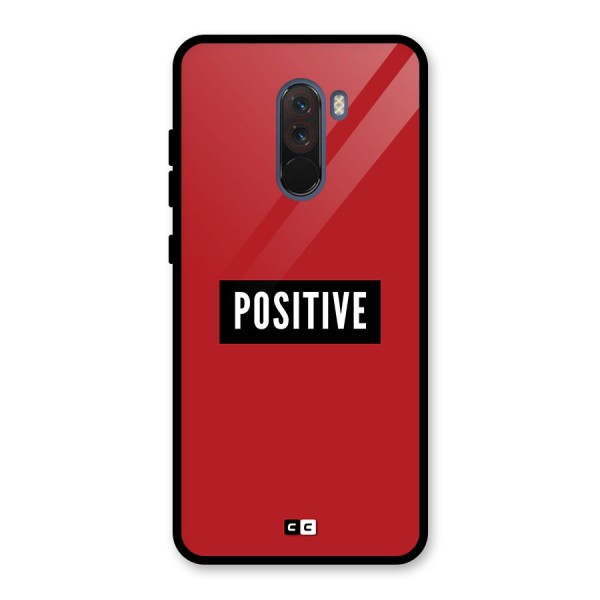 Positive Minimal Glass Back Case for Poco F1