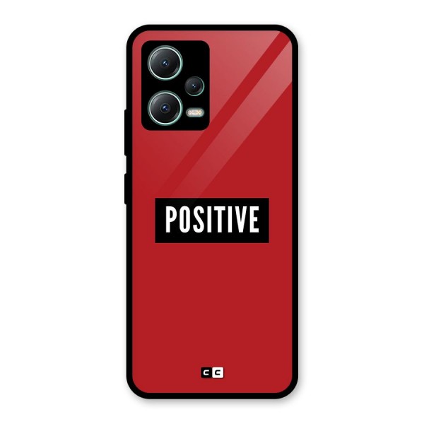 Positive Minimal Glass Back Case for Poco X5