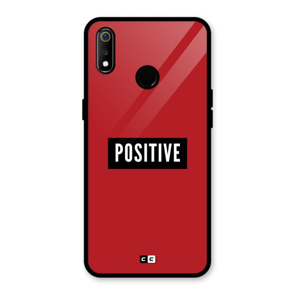 Positive Minimal Glass Back Case for Realme 3