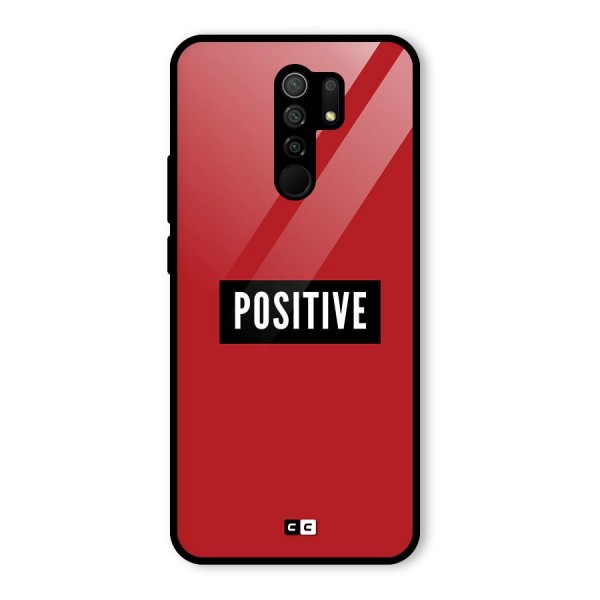 Positive Minimal Glass Back Case for Redmi 9 Prime