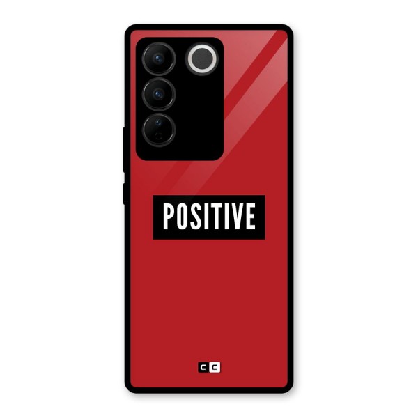 Positive Minimal Glass Back Case for Vivo V27 Pro