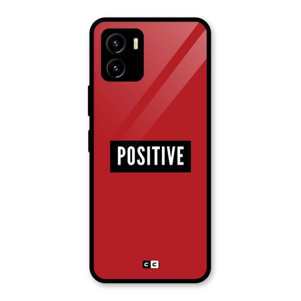 Positive Minimal Glass Back Case for Vivo Y15s