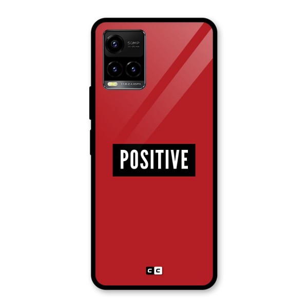 Positive Minimal Glass Back Case for Vivo Y21G