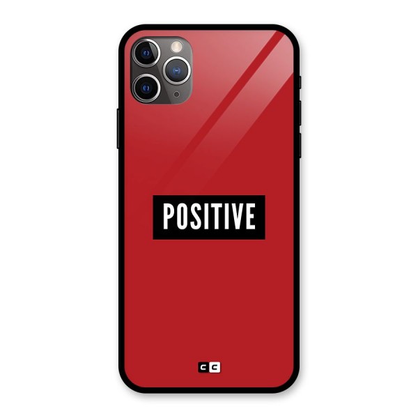 Positive Minimal Glass Back Case for iPhone 11 Pro Max