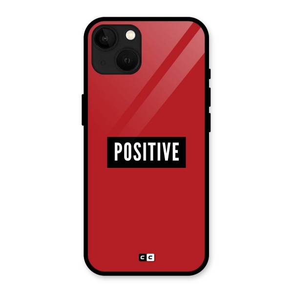 Positive Minimal Glass Back Case for iPhone 13