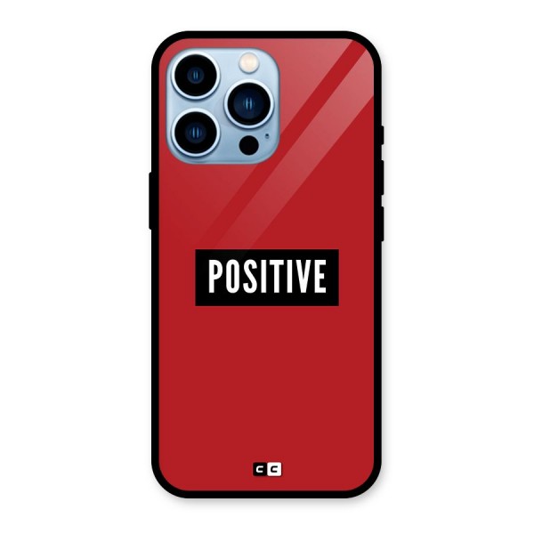 Positive Minimal Glass Back Case for iPhone 13 Pro