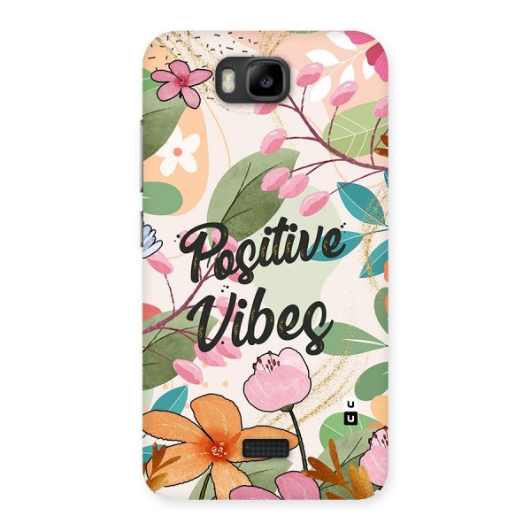 Positive Vibes Back Case for Honor Bee