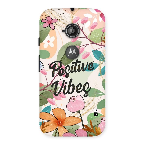 Positive Vibes Back Case for Moto E 2nd Gen