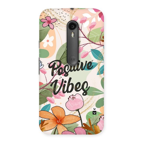 Positive Vibes Back Case for Moto G3