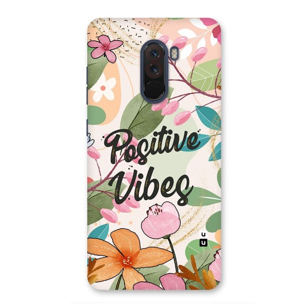 Positive Vibes Glass Back Case for Poco F1