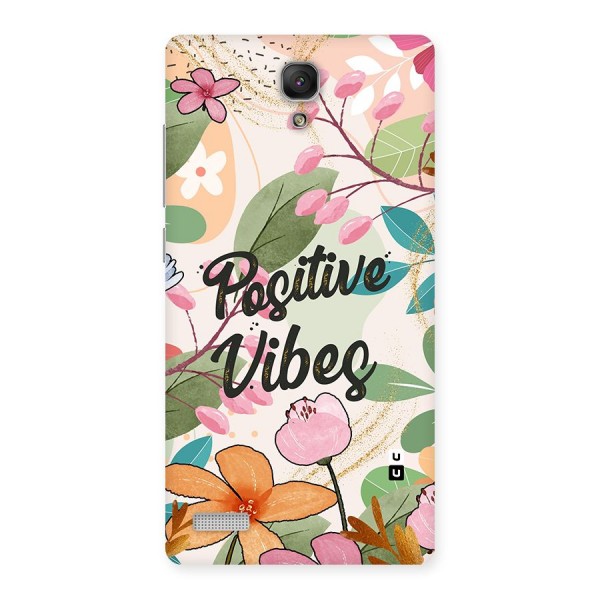 Positive Vibes Back Case for Redmi Note